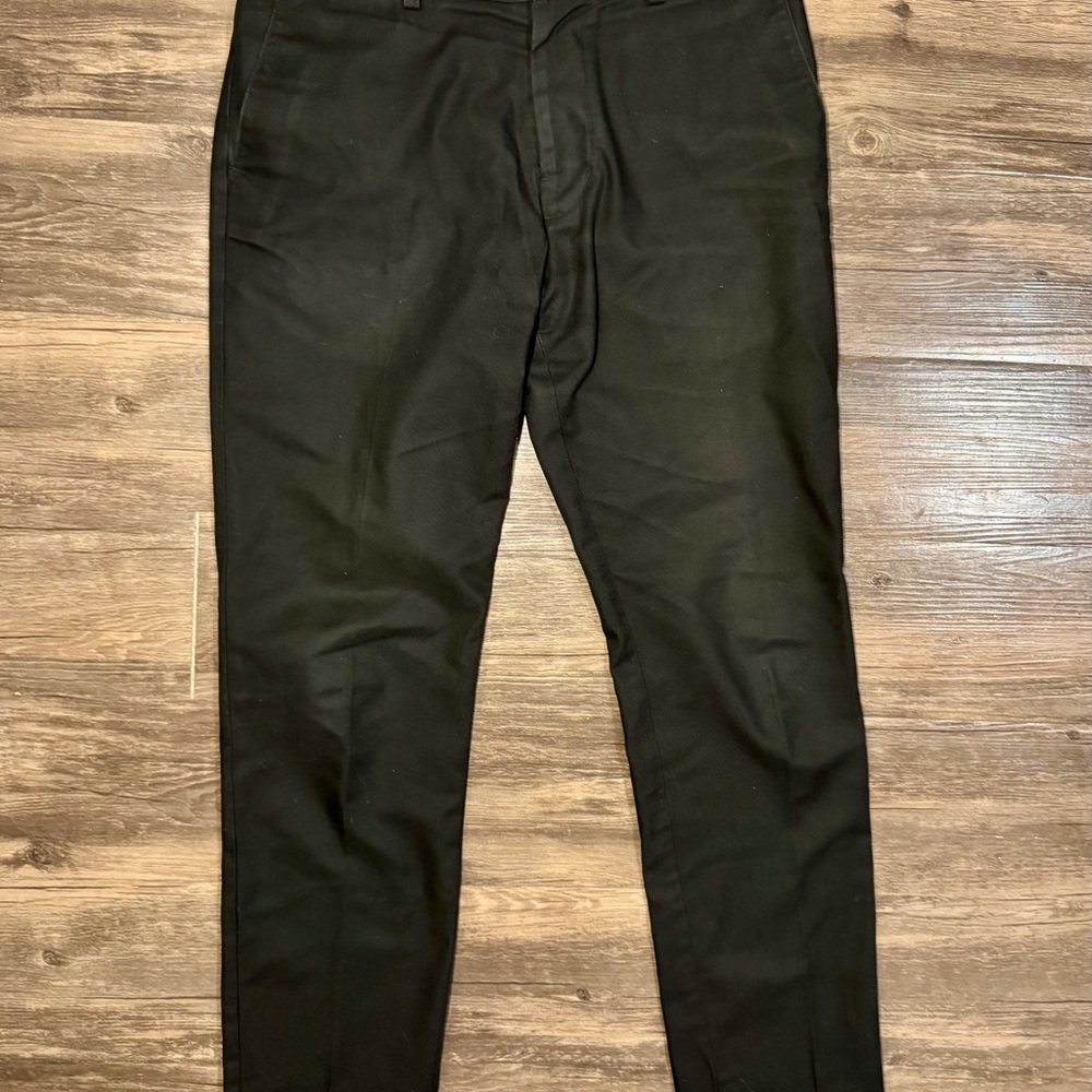 Cadet Black Cotton Workwear Trousers Made in USA Size 32